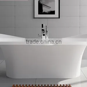 Italia Classic Design Natural Stone and Resin Stone Round Bathtub for Bathroom Furniture,freestanding Solid Surface Bathtub thumbnail-6