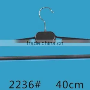 Chrome Hook Cheap Flat Pant Hanger With Foam With PVC Strip thumbnail-6