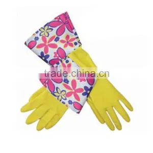 Medium Size Yellow Silicone Kitchen Gloves thumbnail-3