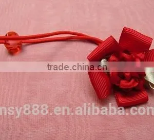 Floral Elastic Hair Ponytail Rings, Hair Rope, for Kids Hair Band Hair Accessories Girl With High Ponytail Full Lace Wigs thumbnail-3