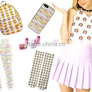 2016 New Cute Canvas Backpacks,Floral Print Canvas Backpack,Emoji Backpack thumbnail-2