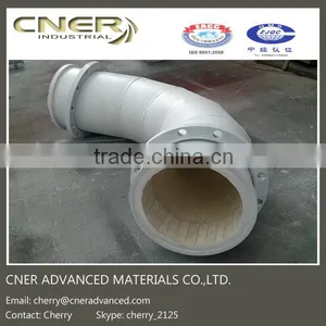 Alumina Ceramic Lined Pipe/Bend/Elbow For Mining Made In China thumbnail-1