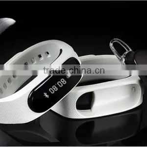 TPU Smart Bracelet With Bluetooth Earphone and Health Monitoring thumbnail-1