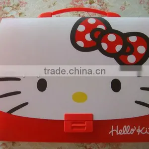Beautiful Cute Document File Bag Folders With Button thumbnail-1