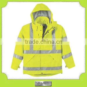 Custom Fluorescent Reflective Fire Proof 3 in 1 Safety Jacket thumbnail-6