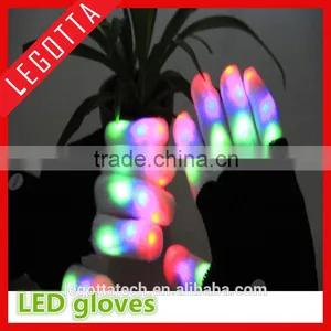 Best Selling Newest Hight Quality Winter Electical Fashing Lighting Colorful Laser Gloves thumbnail-1
