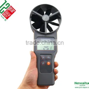 AZ8919 10cm Vane Precision Digital Anemometer Carbon Dioxide CO2 Detector Temperature Humidity Air Flow Measuring Meter thumbnail-1