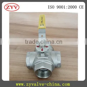 Wholesale Price 3-way(L/T-Port)1000Psi Ball Valve Made in China thumbnail-5