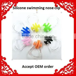 Factory Direct Sale Disposable Orange Yellow Blue Black Green Swimming Silicone Nose Clip thumbnail-1