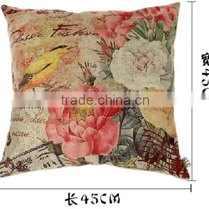 Nature Linen Material Custom Printed Pillow Case, Custom Size Decorative Pillow Case , Digital Printing Fast Delivery thumbnail-1
