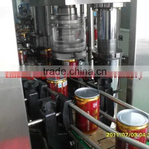 Filling Machine Three Piece Can Style Tinplate Washing/Filling/Capping Production Line thumbnail-1