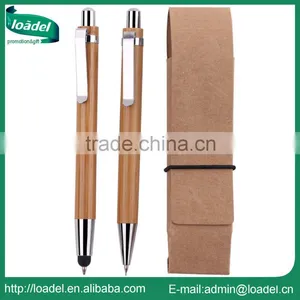 Customized Logo Gift Bamboo Pen Set thumbnail-1