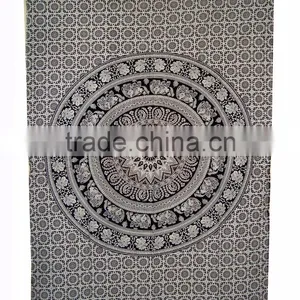 Tapestry Twin Bedspread Cotton Printed Single Dorm Bed Cover Manufacturing Tapestries Indian Exporter Rich Art And Craft thumbnail-4