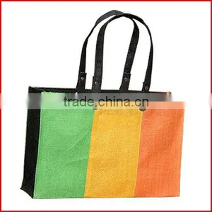 Rope Handle Jute Bag, Jute Gorcery Bag, Resuable Jute Shopping Bag thumbnail-1
