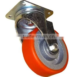 Heavy Duty Swivel or Regid Casters for Forklift Cages or Tipping Skips thumbnail-1