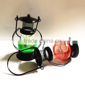 Wholesale High Quality and Aladdin Lamp Design as Wedding Decoration's Metal Lantern With Jelly Candle thumbnail-5