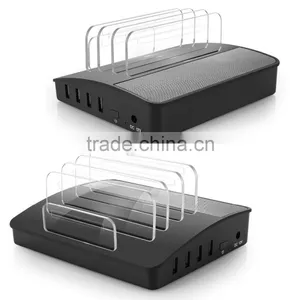 VOXLINK NEW 30W Bluetooth Wireless Speaker 4 Ports USB Charger Charging Station Dock thumbnail-1