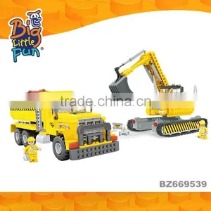 Cheap Mini Construction Toy Trucks Excavator Equipment for Sale Intelligent Educational Toys thumbnail-1