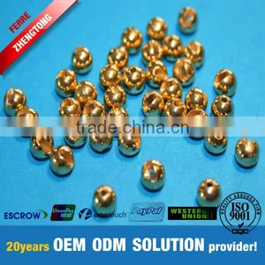 Galvanized Gold Tungsten Slot Beads thumbnail-1