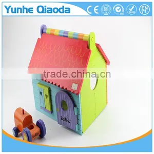 Early Learning Wooden Play Toys House Packing House Toy thumbnail-5