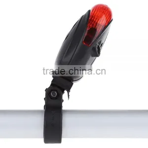Outdoor Cycling Safety Warning Tail Light Bicycle Rear Bike Seatpost 5 LED 2 Laser Lamp Riding Accessories thumbnail-4