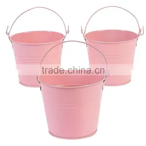Pastel Pink Tinplate Pails thumbnail-1