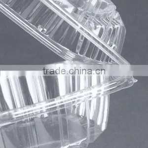 Disposable Clear Hinged Clamshell Roll Cake Container thumbnail-5