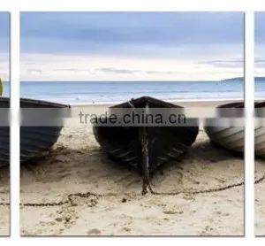 Beach Boat Home Goods Decoration Wall Art Canvas Painting thumbnail-1