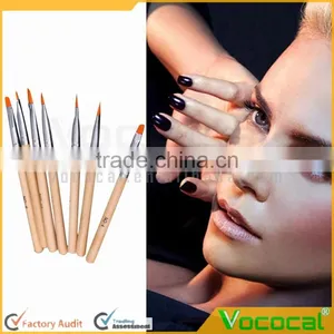7 PCS Wooden Nail Art Acrylic UV Gel Pen Brush Tool Set Kit thumbnail-3