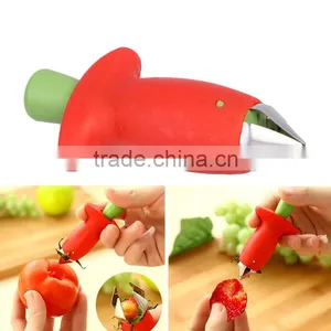 Strawberry Tomato Berry Stem Leaves Huller Remover Strawberry Corer Tool thumbnail-1