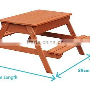 Large Outdoor Wooden Sandpit With Lid thumbnail-6