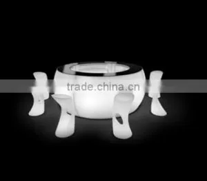LED Light Tall Commercial Restaurant Bar Counter Design for Sale thumbnail-2
