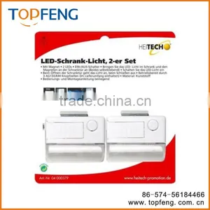 2 LED Led Drawer Sensor Light With Magnet and Button Battery thumbnail-1