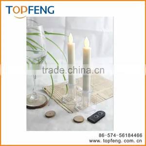 Led Light Candle Lights /remote/dmx Control Led Candle Clear/thin Pillar Flameless thumbnail-1