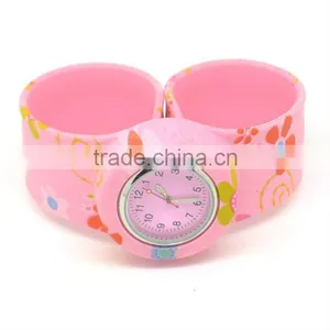 4 Color Printing Silicone Slap Watch thumbnail-1