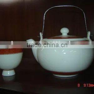 Porcelain Tea Cup and Teapot-porcelain Tea Storage-seal Jar thumbnail-1