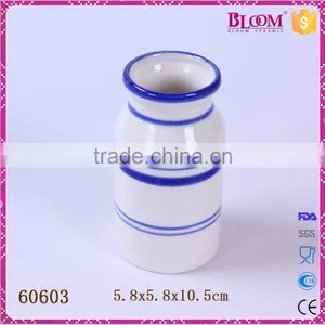 Desktop Decoration Small Milk Bottle Shape White Vase thumbnail-1