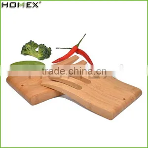 Hot Sale Eco-friendly Custom Bamboo Salad Hands/salad Serving Tools/Homex_Factory thumbnail-1