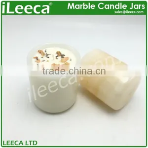 Gold Alloys Lips for Popular White Stone Candles Jars to Hold Candle thumbnail-4
