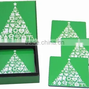 Lacquer Wooden Coasters/ Lacquered Coaster Set for Chrismast 2017 thumbnail-4