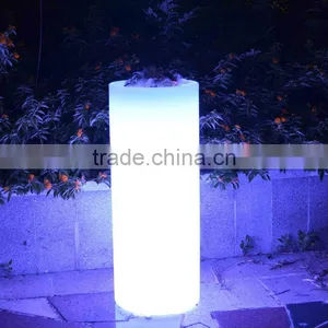 CE RoHS SGS Best Selling 35*80cm High LED Light Plastic Garden Flower Pot for Events / Festivals thumbnail-1