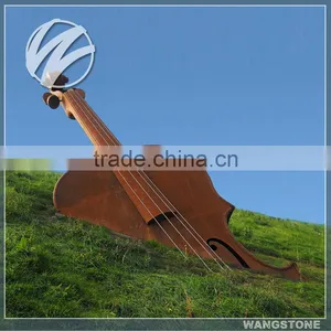 Large Garden Abstract Music Guitar Sculptures thumbnail-1