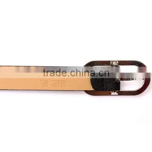 Wholesale Fashion Chain Decorated Sex Women Lady Thin PU Waist Belt thumbnail-5