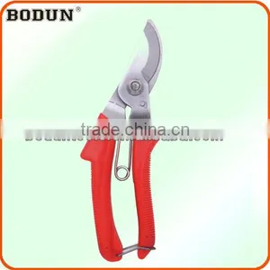 B4022 Red Massage Handle Garden Tool / Pruning Shears / Garden Scissors thumbnail-1