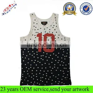 Cheap Cotton Sleeveless Mens Wholesale Custom Gym Tank Top thumbnail-1