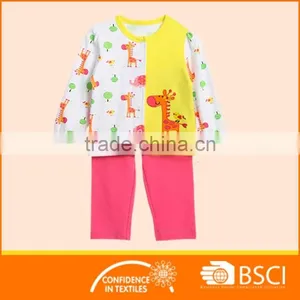 New Style Cartoon Printed Cotton Baby Clothing Set thumbnail-1