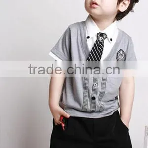 Brand New Boys Gentleman Clothing Suits Boys Clothing Sets Kids Handsome Clothes for Summer thumbnail-2