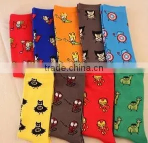 2015 the Avengers Personality Tide Lovers in Tube Socks Marvel DC Series of the Same Paragraph Socks for Men and Wome EML-9-2041 thumbnail-1