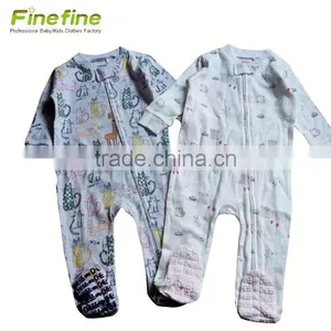 Lovely Pattern Cute Stripe Organic Cotton Baby Romper thumbnail-2
