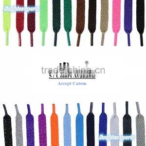 Flat Padded Oval Colored Shoe Laces Shoelaces Bootlaces~High Quality Polyester~8mm Width~NO MOQ~57 Colors~Accept Custom thumbnail-1